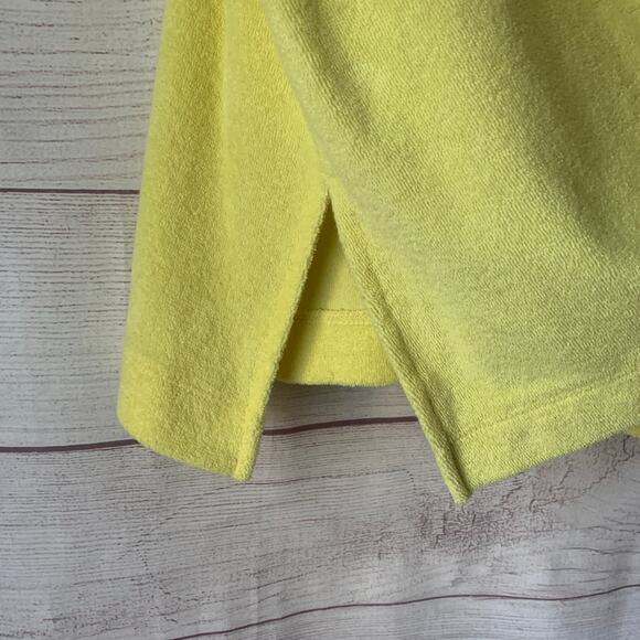 A New Day Yellow Terry Cloth TankTop Racer Back Side Slit Size S - Picture 8 of 10
